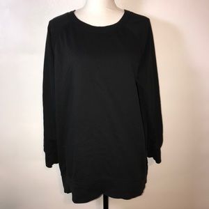 Old Navy Black Tunic Crewneck Size Large